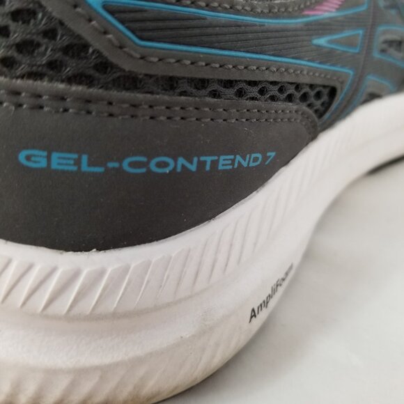 ASICS Gel Contend 7 AmpliFoam Lace Up Running Shoe Black Size 8 ~ 4399 - Picture 7 of 10